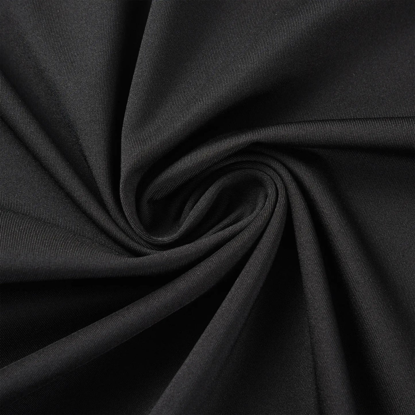 Close-up view of the Pagulayan Jersey fabric showing smooth, stretchable black material used for comfort and performance.