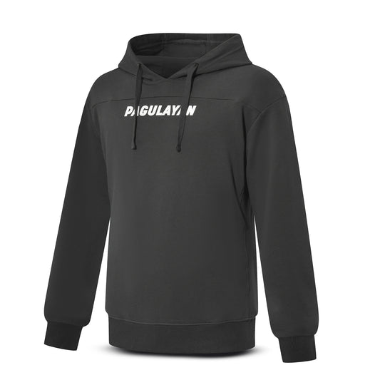 Angled front view of the Pagulayan Puff Logo Hoodie showing the raised logo and classic pullover fit.