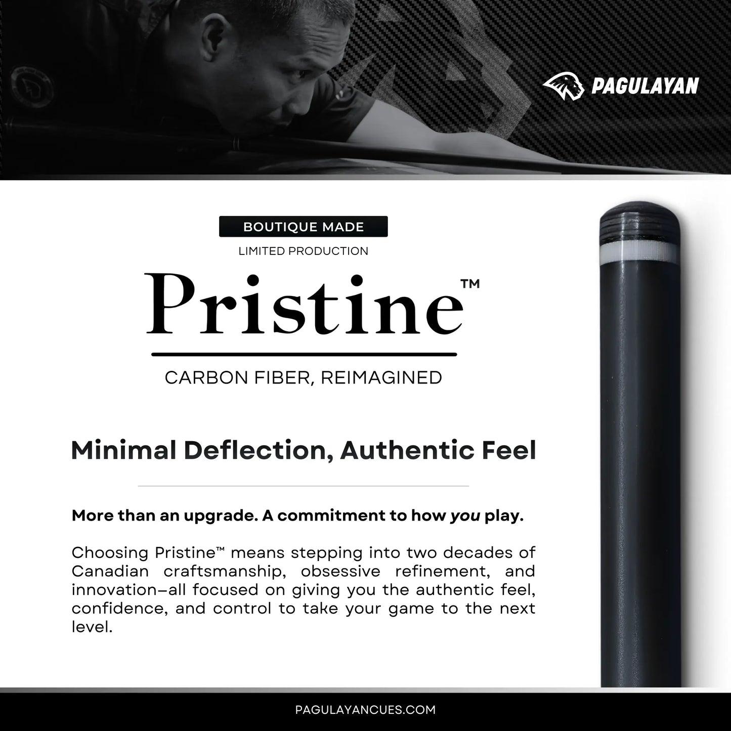 PAGULAYAN Pristine™ 12.6mm Carbon Fiber Shaft Pagulayan
