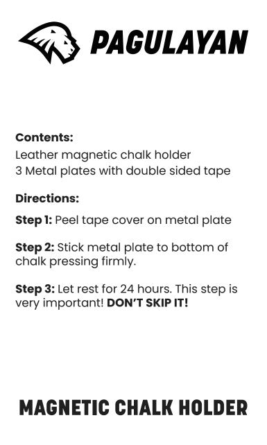 LEATHER MAGNETIC CHALK HOLDER KIT
