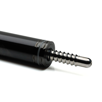 Close-up of the Radial pin joint on the Feraboli pool cue butt by Pagulayan.