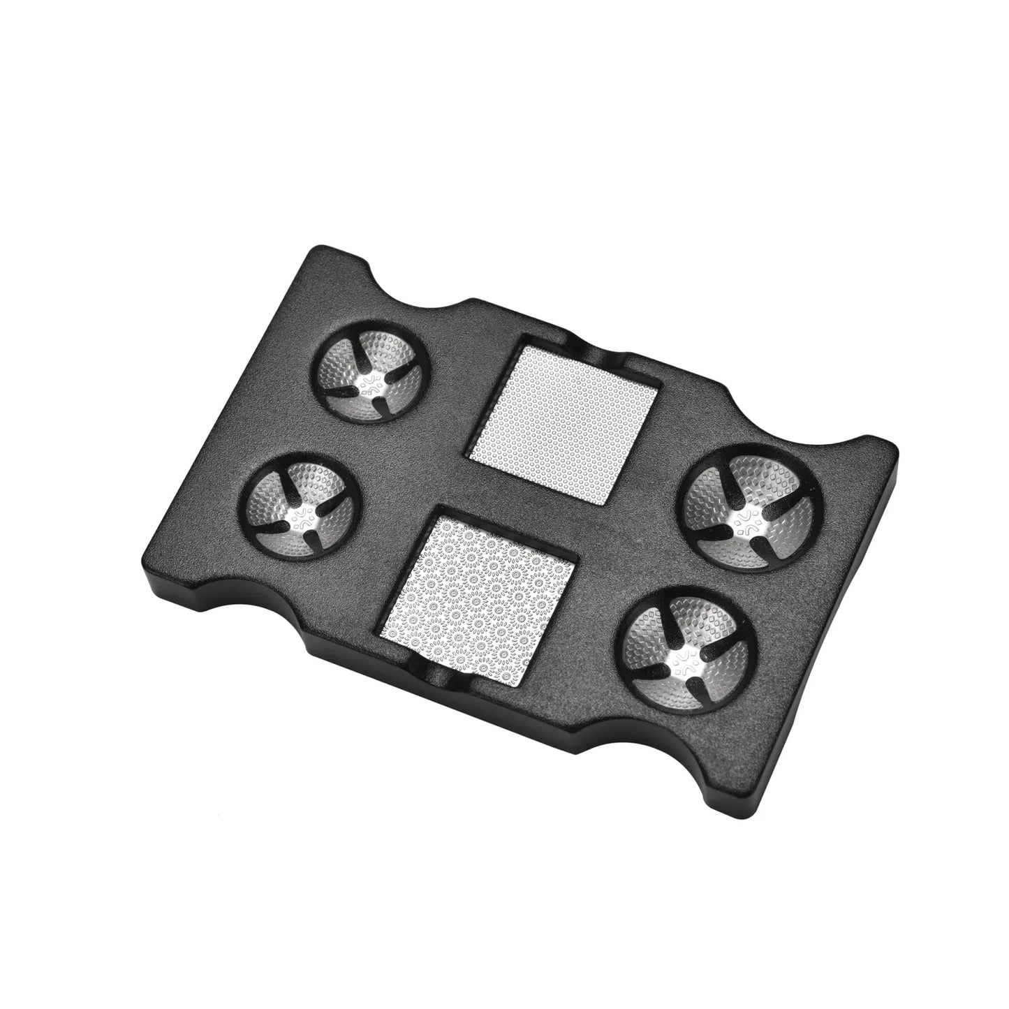 Final Tip Tool pool cue tip tool and cue tip shaper angled view showing shaping and scuffing surfaces.