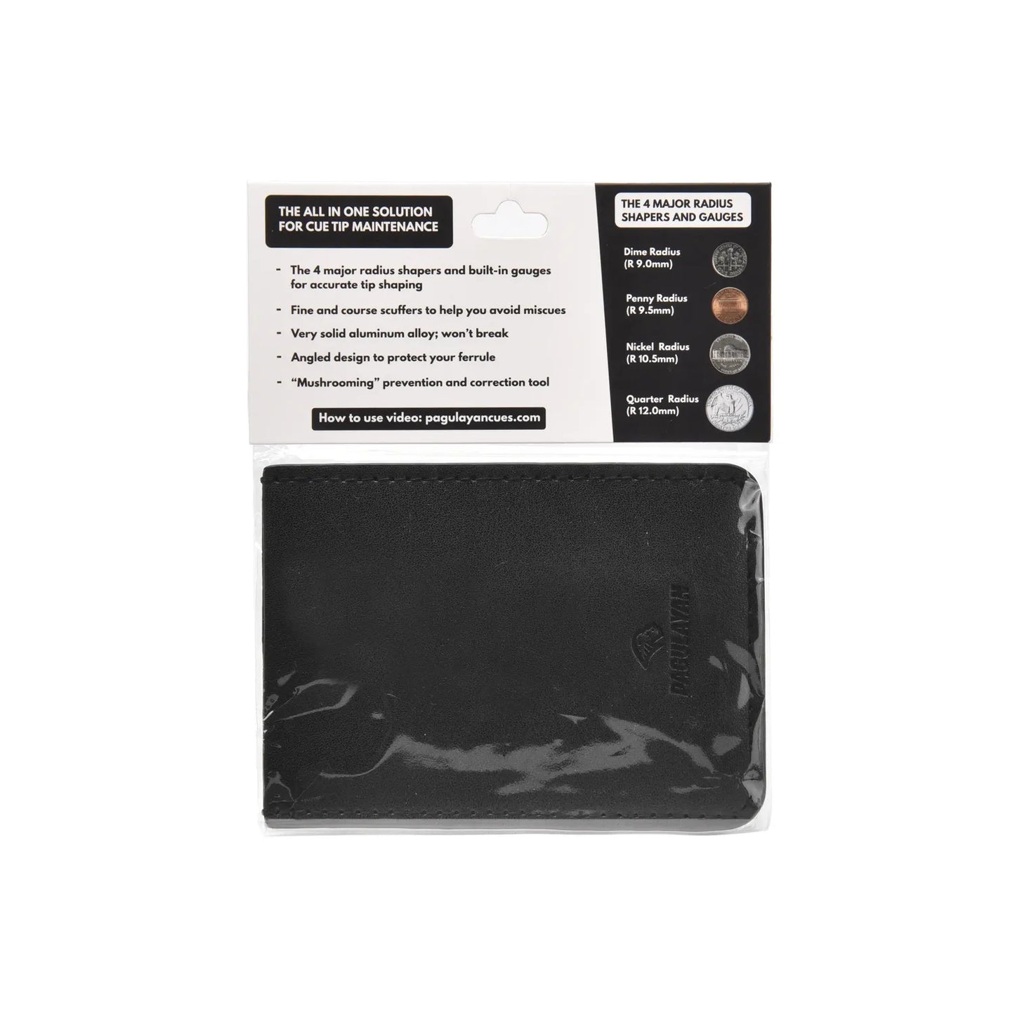 Final Tip Tool pool cue tip tool case included with billiard cue tip tool for protection and storage.