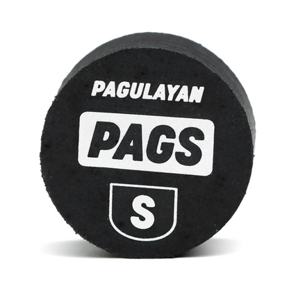 Front view of PAGS Soft pool cue tip with Pagulayan branding.
