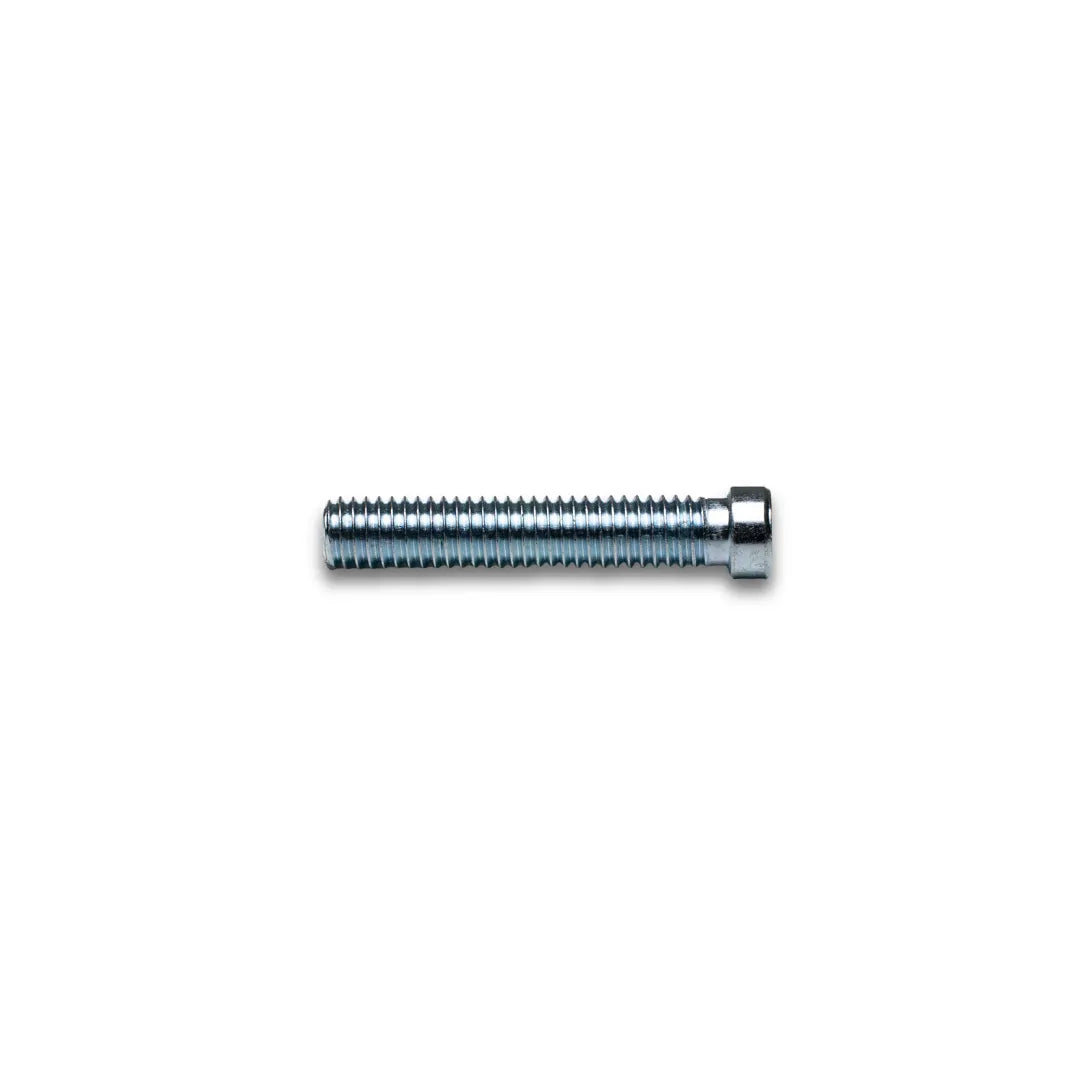 Side view of a 0.8 oz cue weight bolt for adjusting pool cue weight and balance.