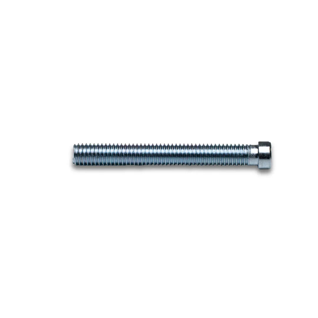 Side view of a 1.2 oz cue weight bolt with hex socket for adjusting pool cue weight and balance.