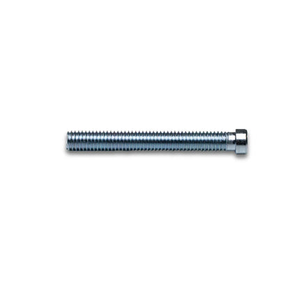 Side view of a 1.2 oz cue weight bolt with hex socket for adjusting pool cue weight and balance.