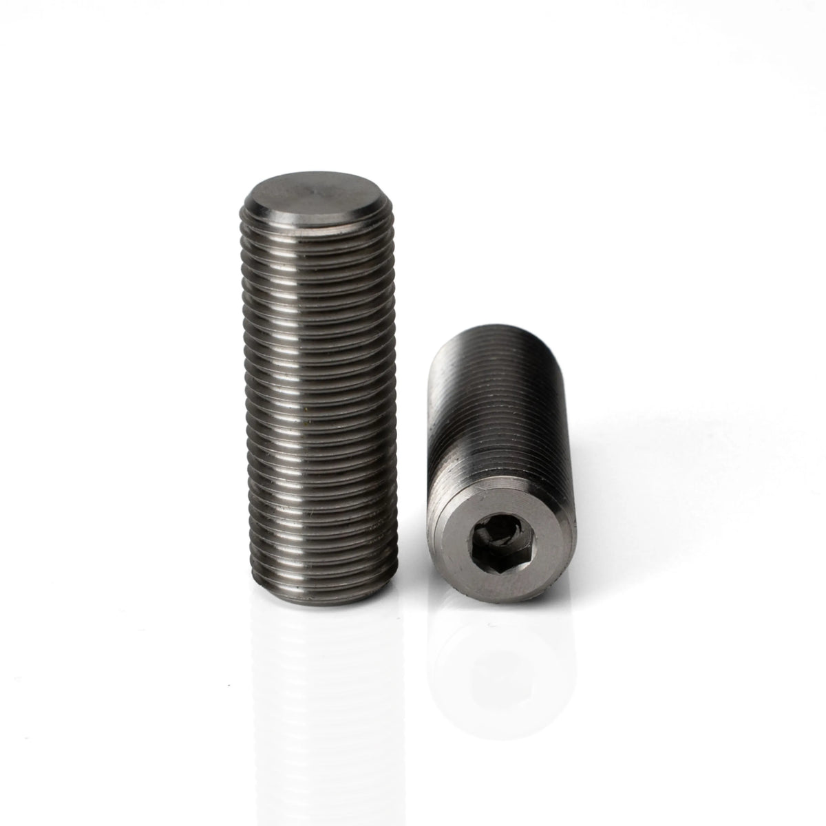 Pagulayan threaded cue weight bolts showing the Allen wrench socket used for quick weight adjustments.