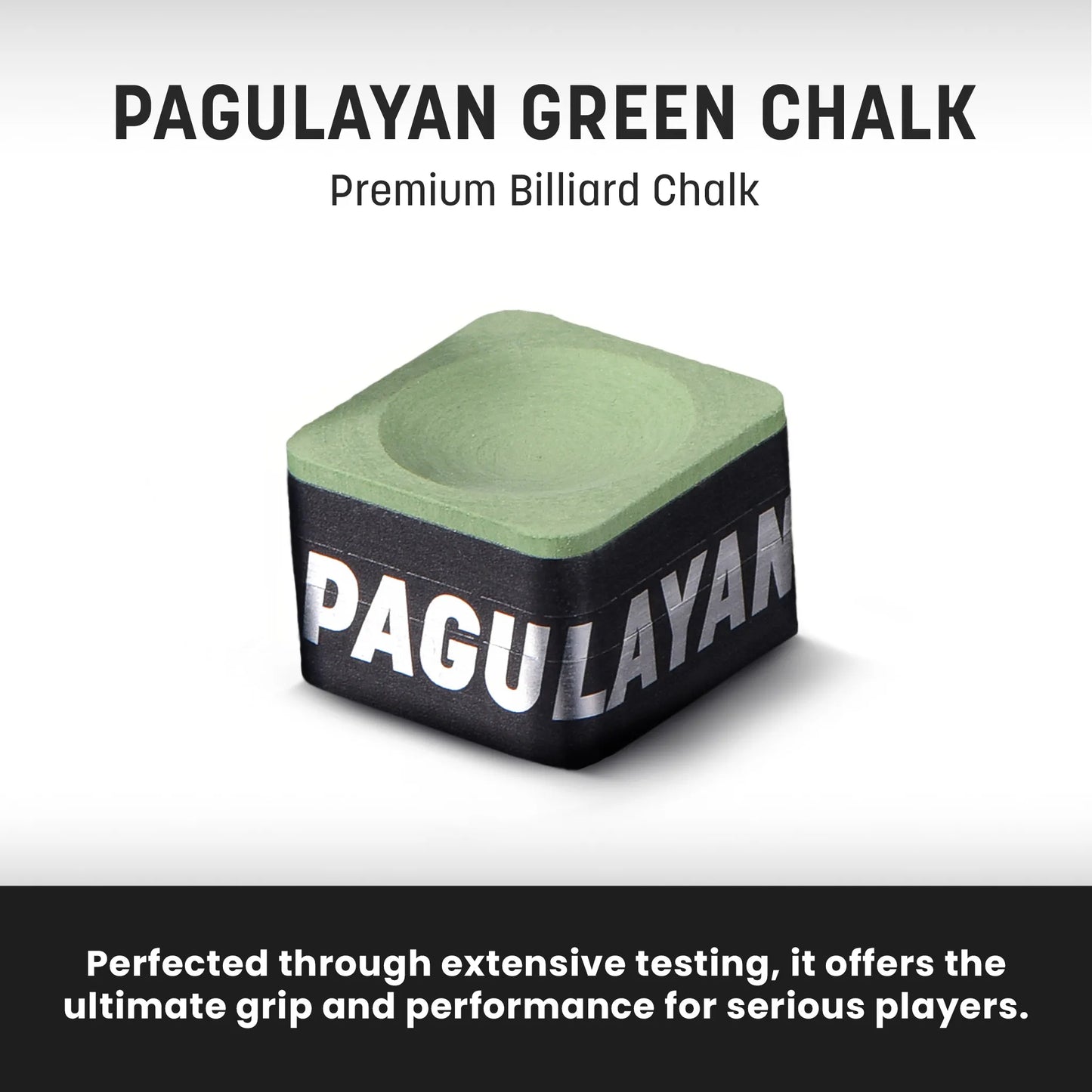 Pagulayan Green Chalk displayed in a clean product feature image highlighting its premium design.