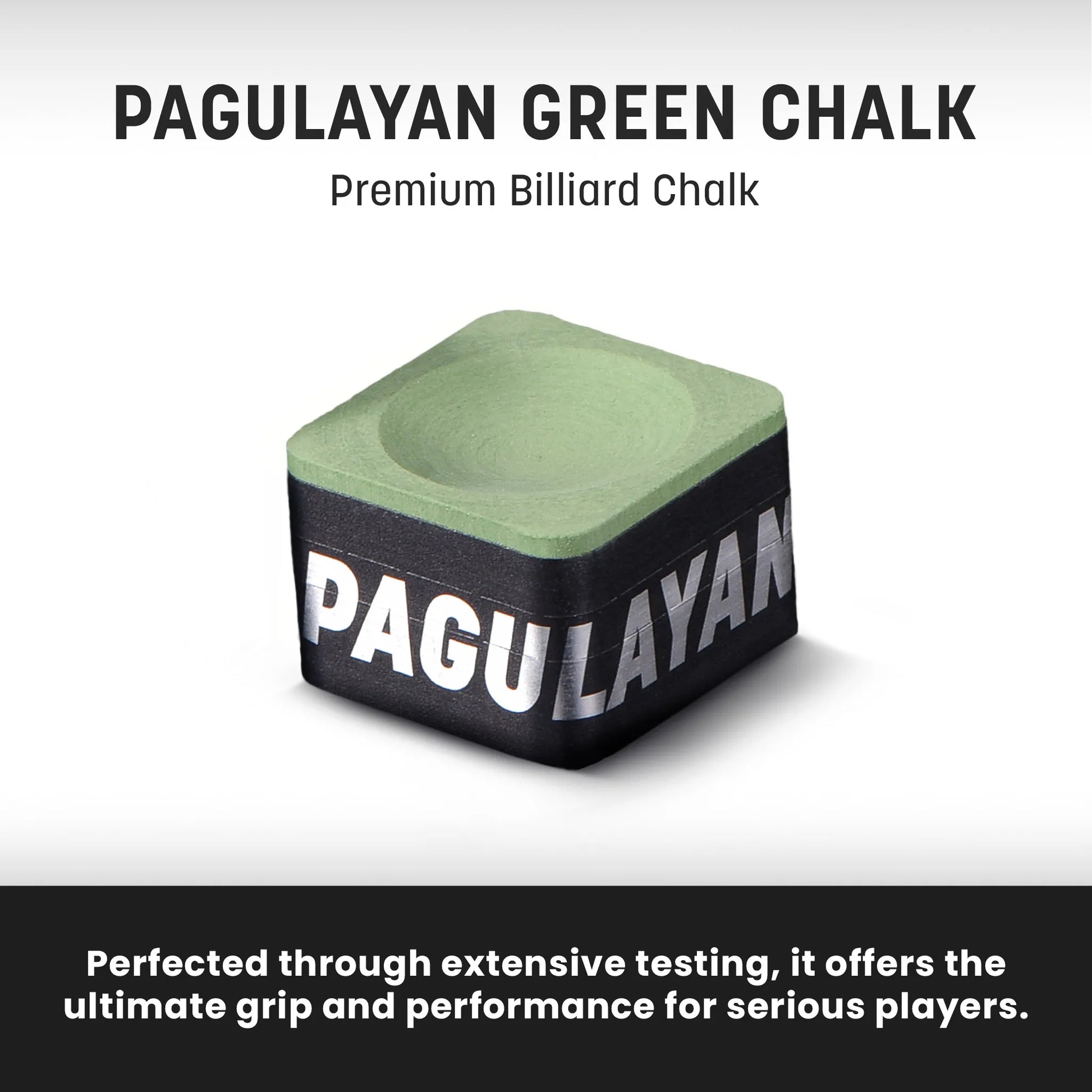 Pagulayan Green Chalk displayed in a clean product feature image highlighting its premium design.