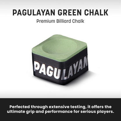 Pagulayan Green Chalk displayed in a clean product feature image highlighting its premium design.