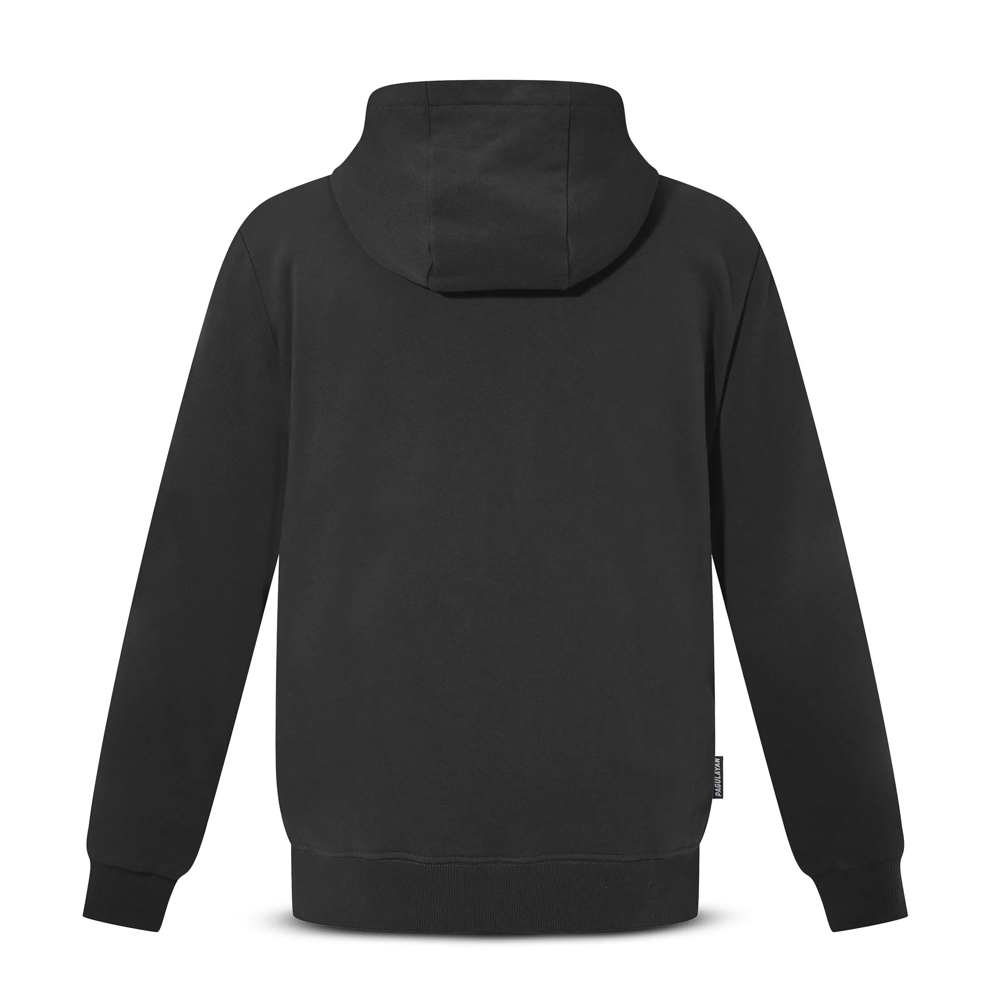 Back view of the Pagulayan Men’s Pocket Hoodie showing its hood and clean minimalist design.
