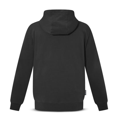 Back view of the Pagulayan Men’s Pocket Hoodie showing its hood and clean minimalist design.