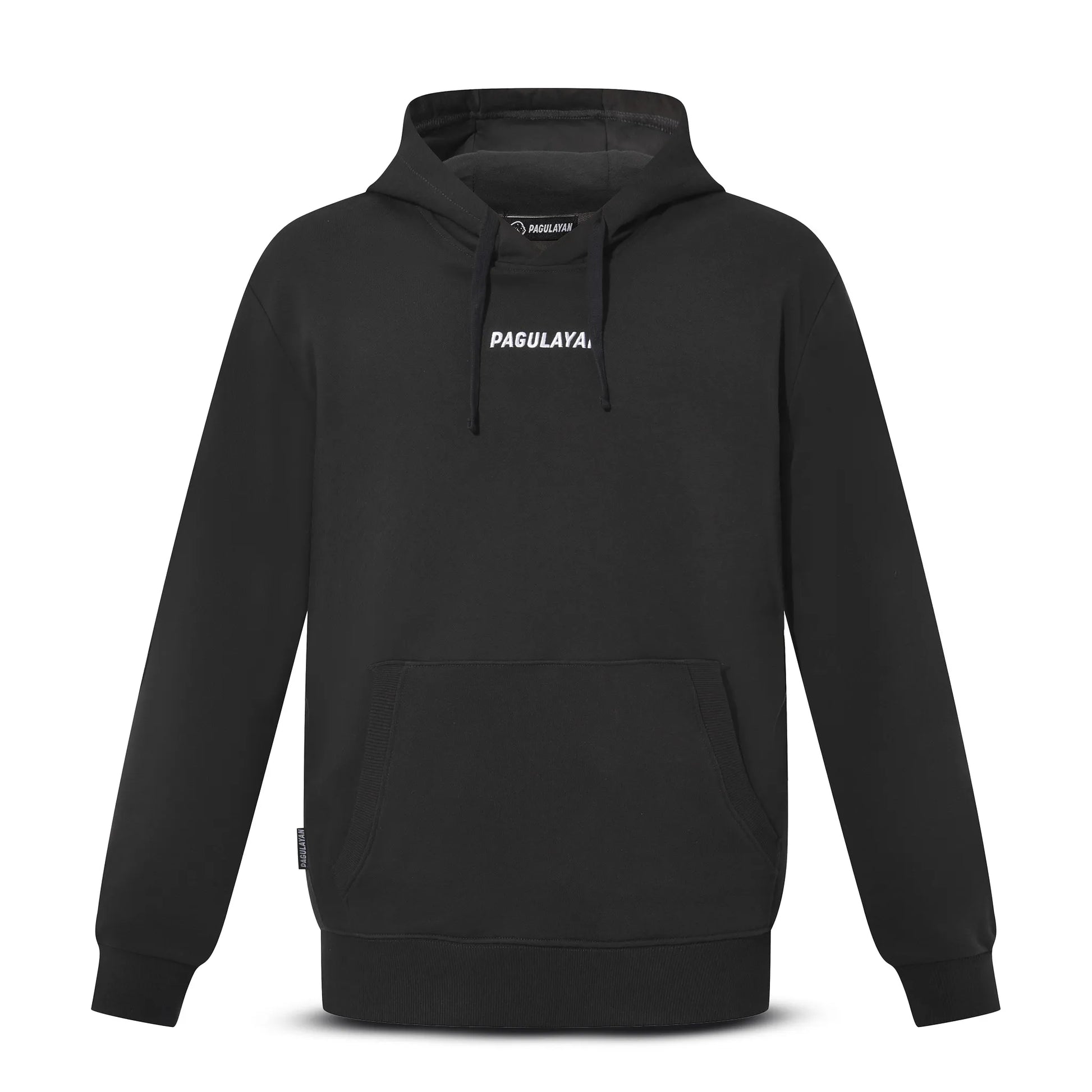 Front view of the Pagulayan Men’s Pocket Hoodie showing its clean chest logo and kangaroo pocket.