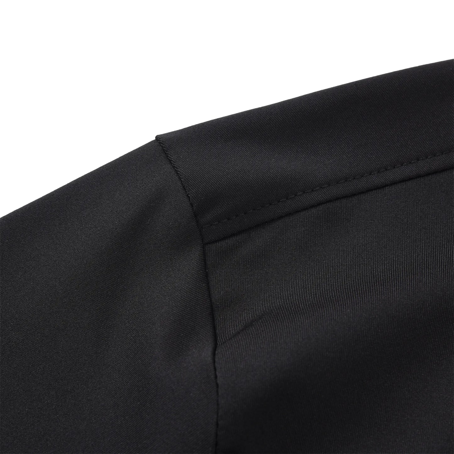 Close-up fabric detail of the Pagulayan Men’s Team Canada billiards jersey showing stitching and material texture.