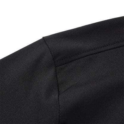Close-up fabric detail of the Pagulayan Men’s Team Canada billiards jersey showing stitching and material texture.
