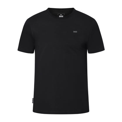 Black Pagulayan PAGS Shirt with small PAGS chest logo, front view.