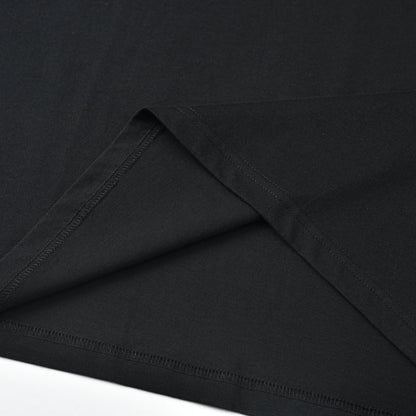 Close-up of the black Pagulayan PAGS Shirt inner hem and stitching construction.