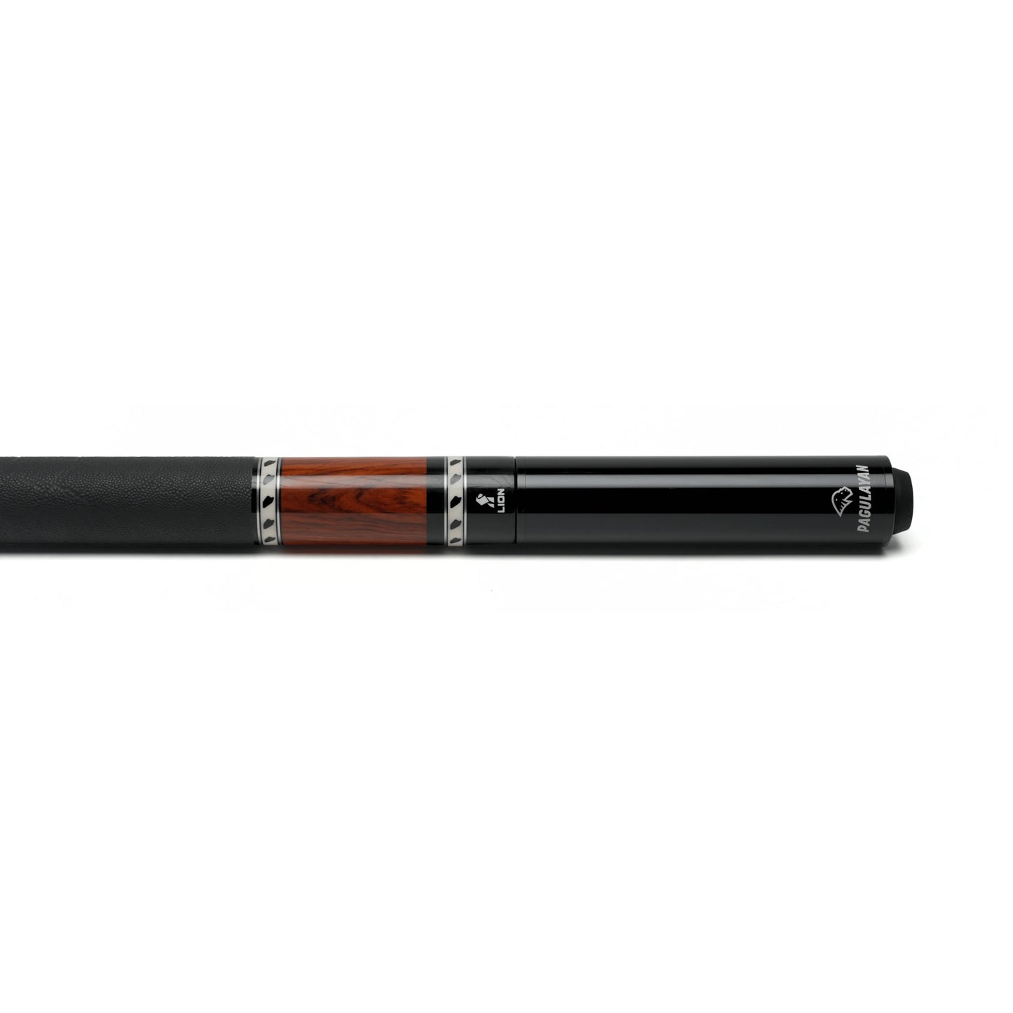 Pagulayan pool cue extension installed on a billiard cue for added reach and improved shot control.