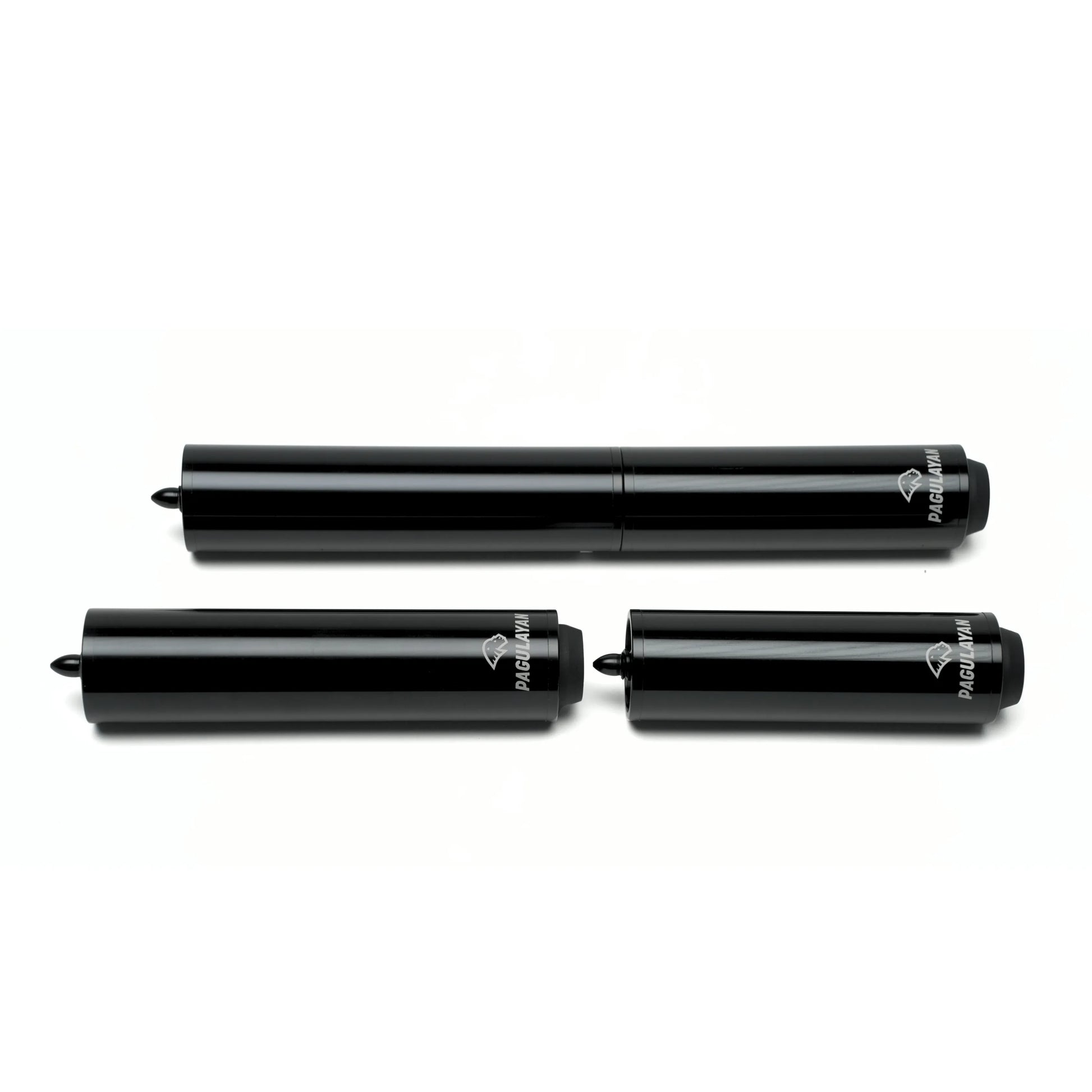 Pagulayan pool cue extensions in multiple length options displayed side by side.