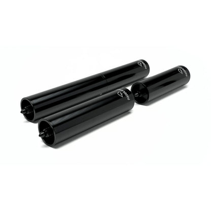 Pagulayan pool cue extensions with threaded connectors for extending the length of billiard cues.