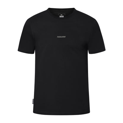 Black Small Pagulayan Logo Shirt with minimalist Pagulayan chest logo, front view.
