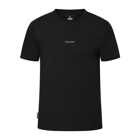 Black Small Pagulayan Logo Shirt with minimalist Pagulayan chest logo, front view.