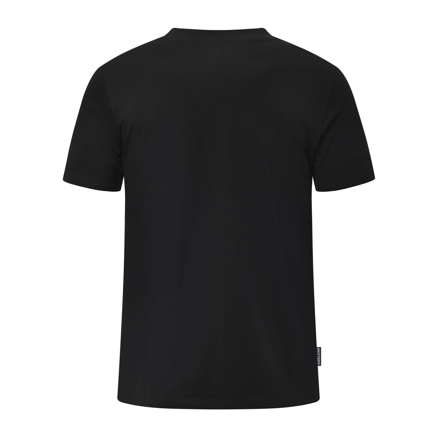 Back view of The Subtle T-Shirt by Pagulayan minimalist black cotton t shirt.