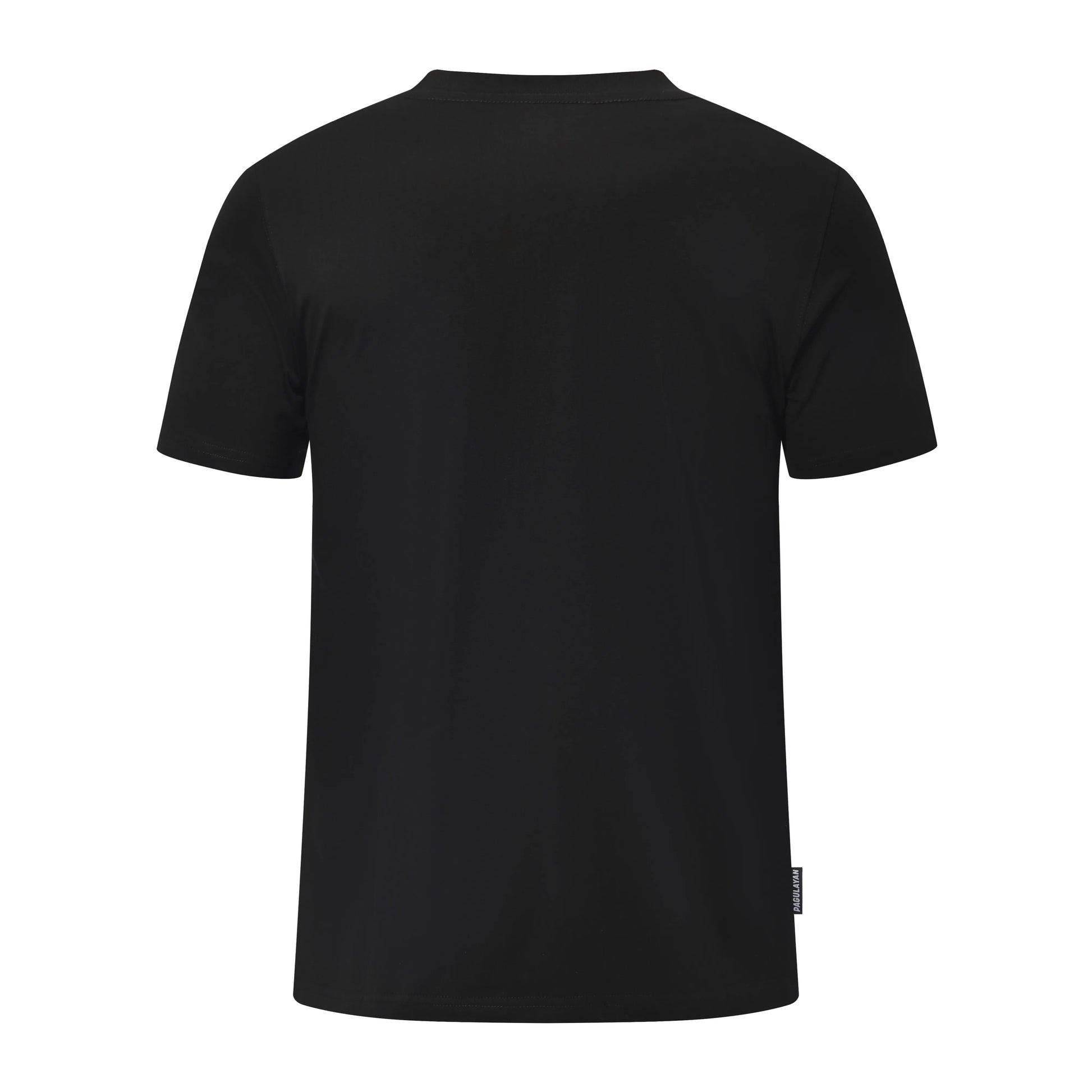 Back view of The Subtle T-Shirt by Pagulayan minimalist black cotton t shirt.