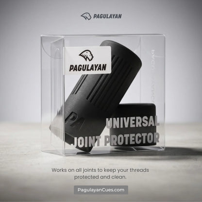Pagulayan universal joint protector in packaging for pool cue threads protection and clean billiard joints.