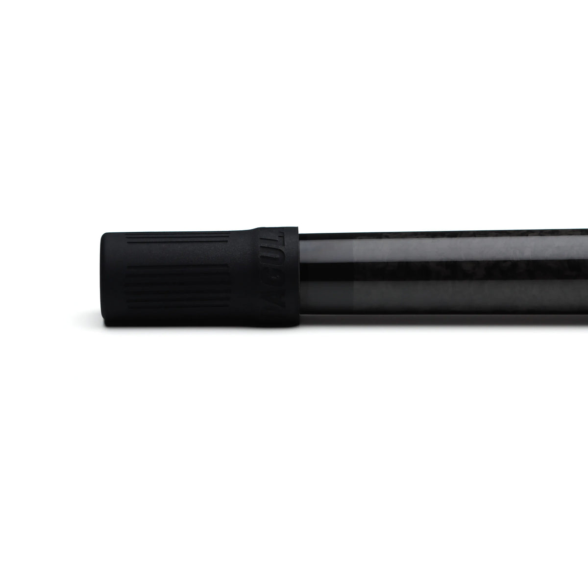 Pagulayan Universal Pool Cue Joint Protector installed on a carbon fiber pool cue shaft.