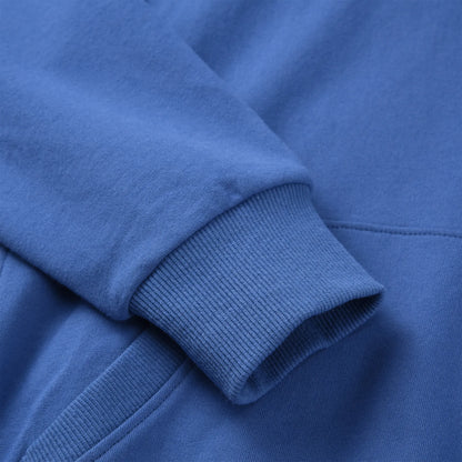 Close up of the Pagulayan Women’s Drop-Shoulder Pocket Hoodie sleeve showing the ribbed cuff and soft fabric texture.