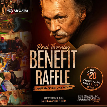 Paul Thornley benefit raffle with four prize drawings and fundraiser tickets supporting his recovery and care.
