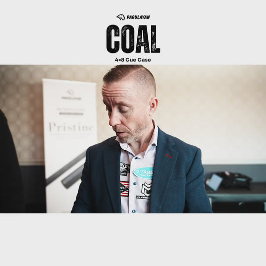 Heath Manning from Diamond Billiards Coal 4x8 Cue Case Review at the Derby City Classic 2026.